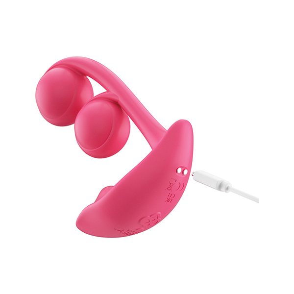 Melody Twin Balls Clit & G-Spot Vibrator - Pink - Image 5