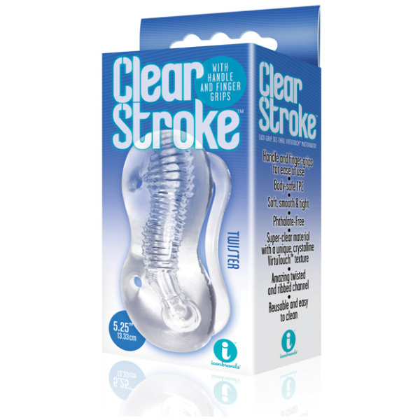 The 9's Clear Stroke Twister Masturbator