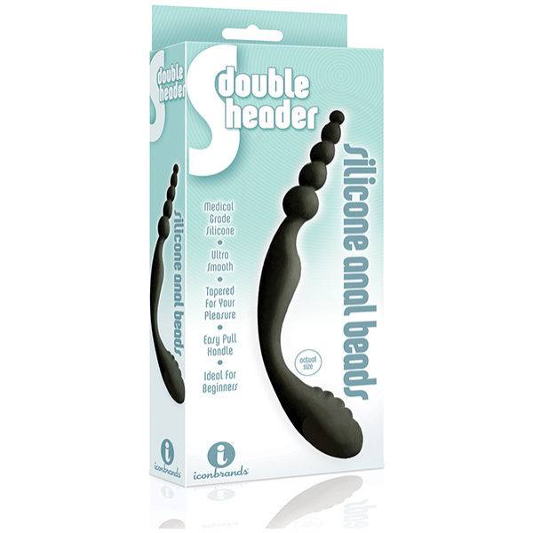 The 9's S Double Header Double Ended Silicone Anal Beads