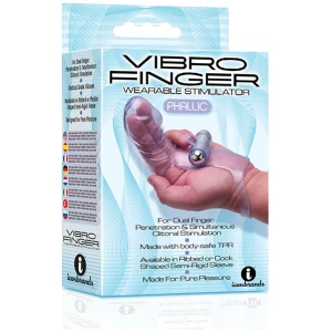 The 9's Vibrofinger Phallic Finger Massager - Purple