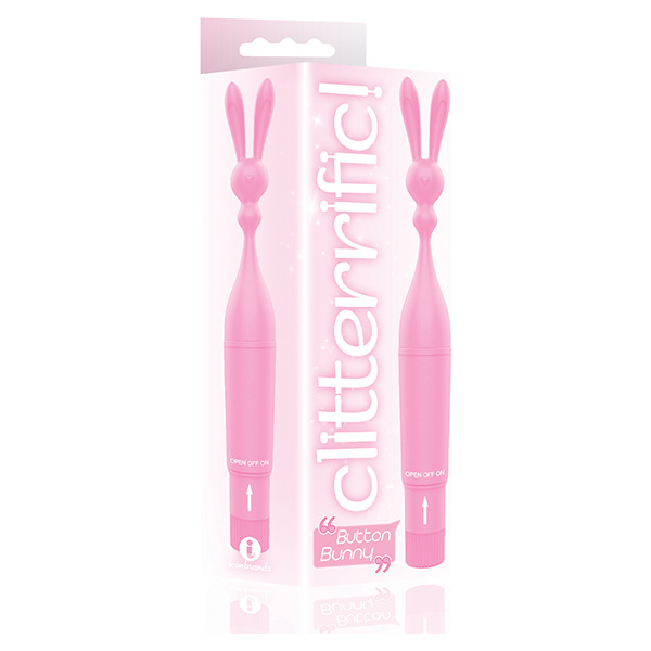 The 9's Clitterific! Button Bunny Clitoral Stimulator - Pink