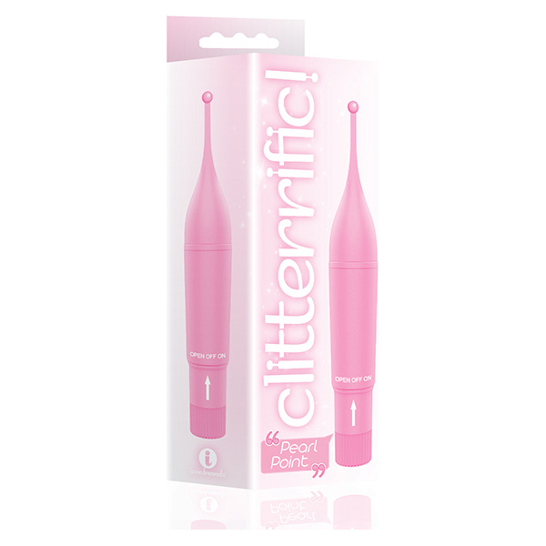 The 9's Clitterific! Pearl Point Clitoral Stimulator - Pink