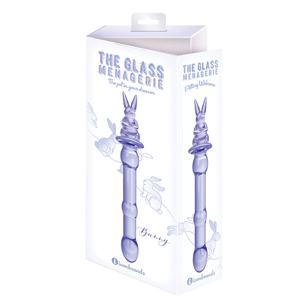 Glass Menagerie Rabbit Glass Dildo - Pink - Image 3