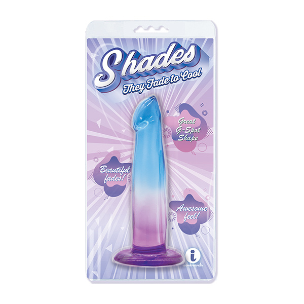 Shades Jelly TPR Gradient Dong Small - Blue-Purple