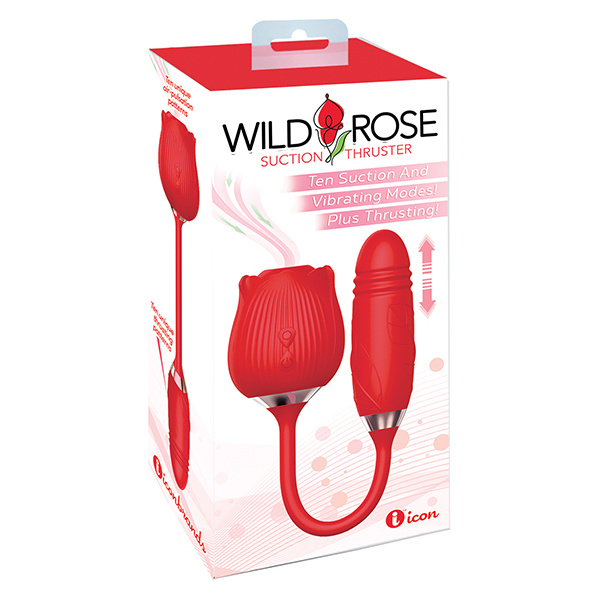 Wild Rose & Thruster Vibrator - Red