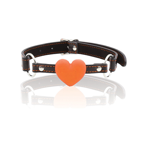 The 9's Orange is the New Black Silicone Heart Gag - Image 2