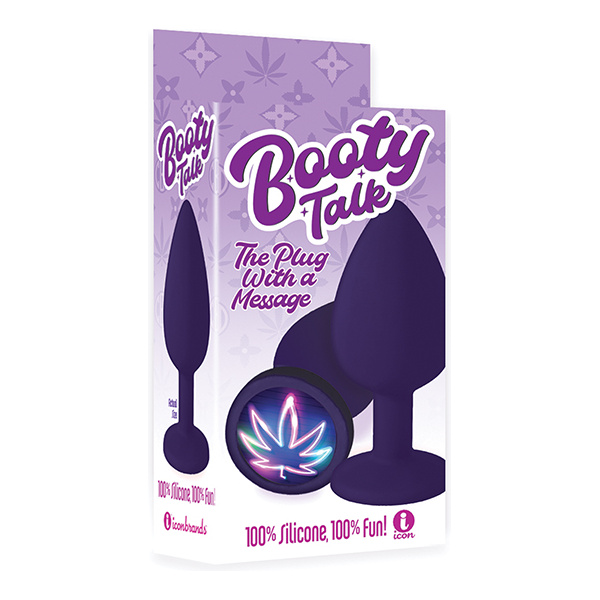 The 9's Booty Calls Neon Leaf Plug - Purple