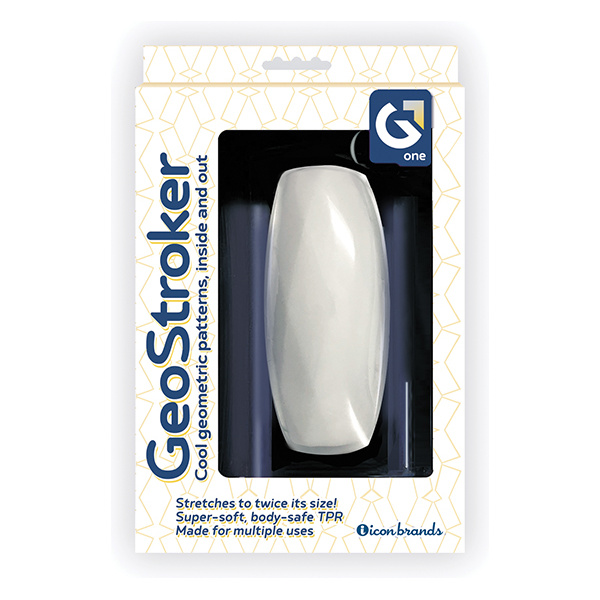 GeoStroker One 5" Ultra-Soft TPR Stroker - White - Image 2