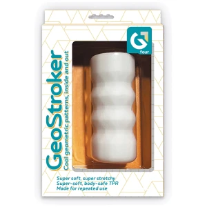 GeoStroker Four 5" Ultra-Soft Stroker - White