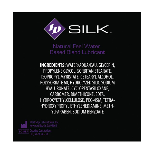 ID Silk Natural Feel Lubricant - 1 oz Pocket Bottle - Image 2