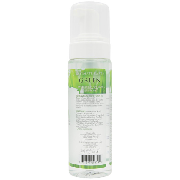 Intimate Earth Foaming Toy Cleaner - Green Tea Tree Oil - Image 2