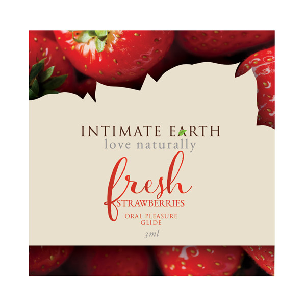 Intimate Earth Lubricant Foil - 3 ml Fresh Strawberries