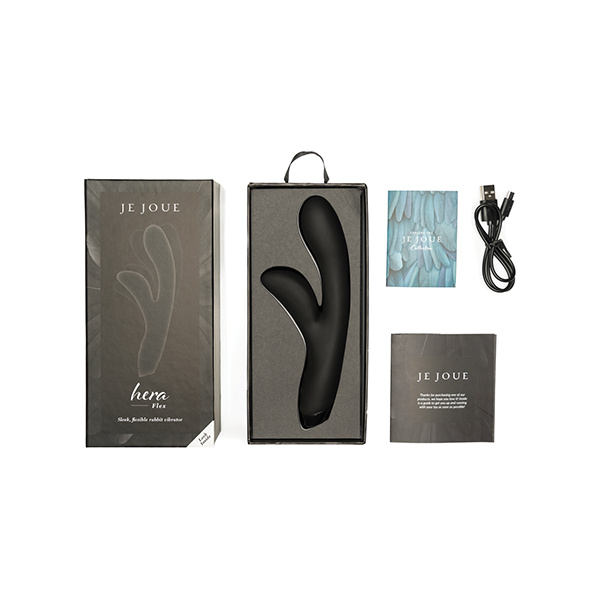 Je Joue Hera Flex Rabbit Vibrator - Black - Image 4