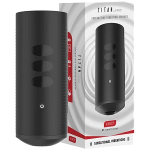 Kiiroo Titan Interactive Vibrating Stroker - Black