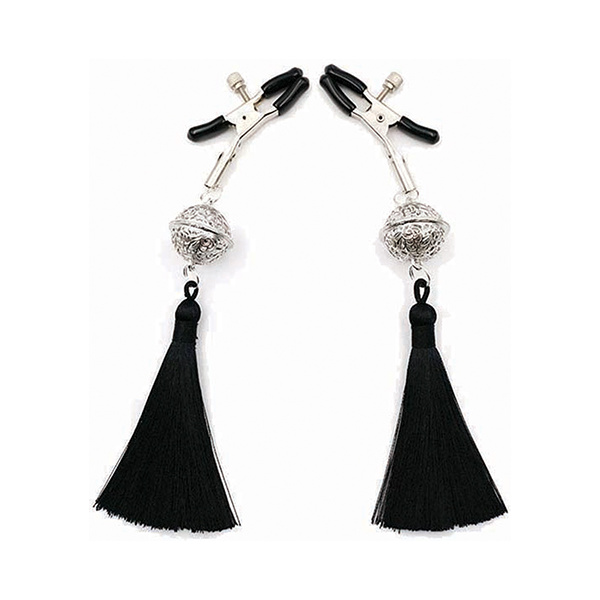 Sexy AF Nipple Clamps - Black Tassel - Image 2