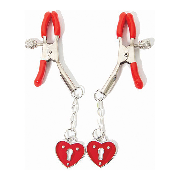 Sexy Af Nipple Clamps - Heart Charms - Image 2