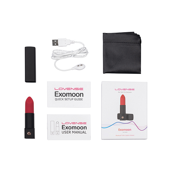 Lovense Exomoon Lipstick Vibe - Red - Image 5