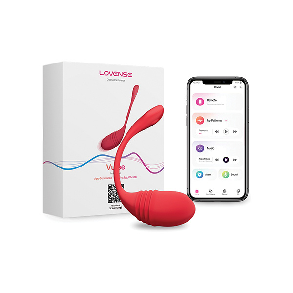 Lovense Vulse Thrusting Egg - Red - Image 4