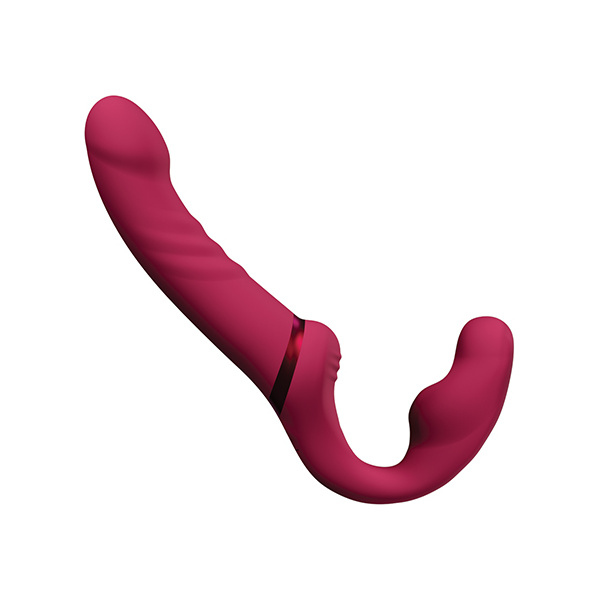 Lovense Lapis Vibrating Strapless Strap On - Pink - Image 4