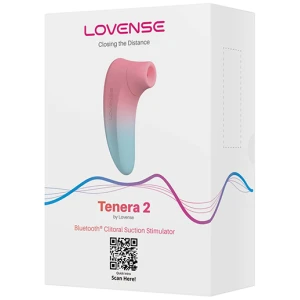 Lovense Tenera 2 Bluetooth Clitoral Suction Stimulator - Pink-Blue