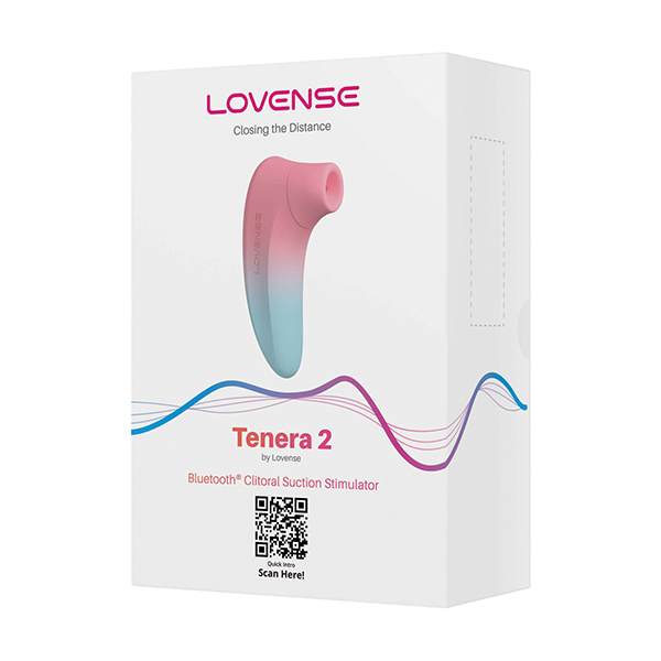 Lovense Tenera 2 Bluetooth Clitoral Suction Stimulator - Pink-Blue