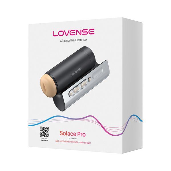 Lovense Solace Pro Thrusting Masturbator - Black