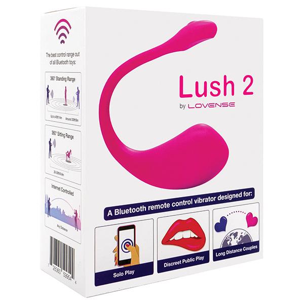 Lovense Lush 2.0 Sound Activated Vibrator - Pink