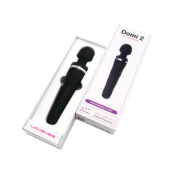 Lovense Domi 2 Flexible Rechargeable Mini Wand - Black - Image 3