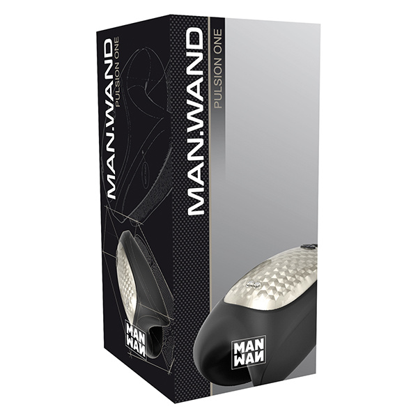 Man Wand Heat and Vibration Pulsion - Black