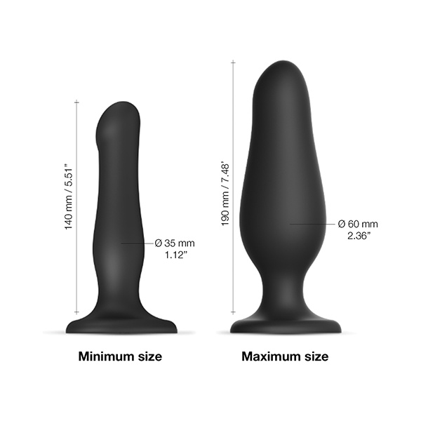 Strap on Me Inflatable Dildo Plug - Black - Image 3