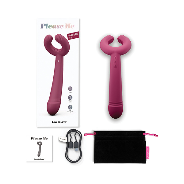 Love to Love Please Me Multi-Play Vibrator - Plum Star - Image 4