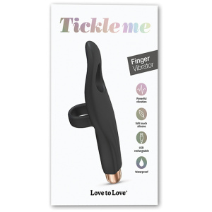 Love to Love Tickle Me Finger Vibe - Black Onyx