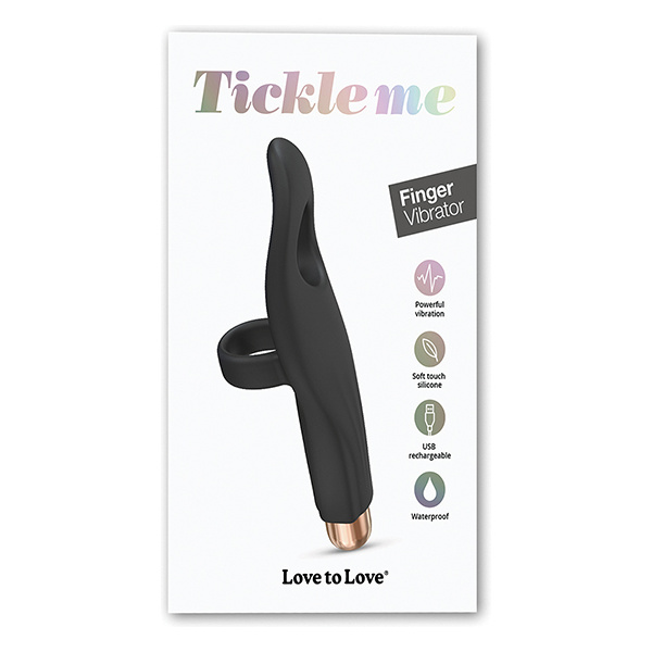 Love to Love Tickle Me Finger Vibe - Black Onyx