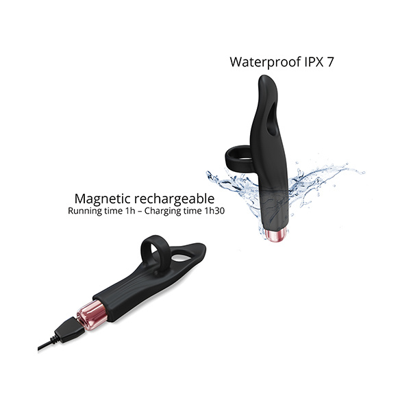 Love to Love Tickle Me Finger Vibe - Black Onyx - Image 5