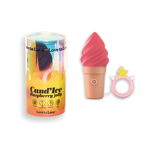 Love to Love Cand'ice Ice Cream Cone Stimulator - Raspberry Jolly