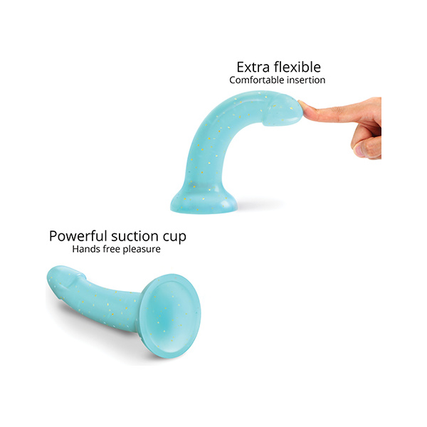 Love to Love Curved Suction Cup Dildolls Nightfall - Blue - Image 3