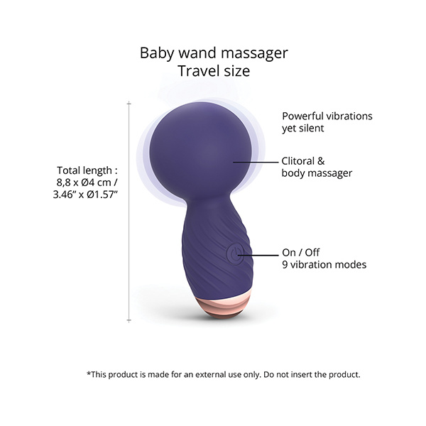 Love to Love Itsy Bitsy Mini Wand - Midnight Indigo - Image 3