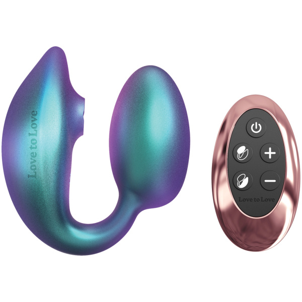 Love to Love Wonderlover Dual Stimulator - Iridescent Turquoise - Image 3