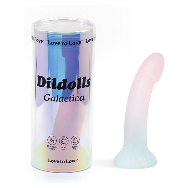 Love to Love Silicone Dildolls Galactica - Unicorn Color w-Glitter