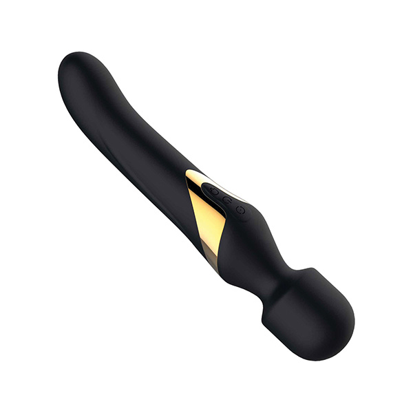 Dorcel Dual Orgasms Wand - Black-Gold - Image 5