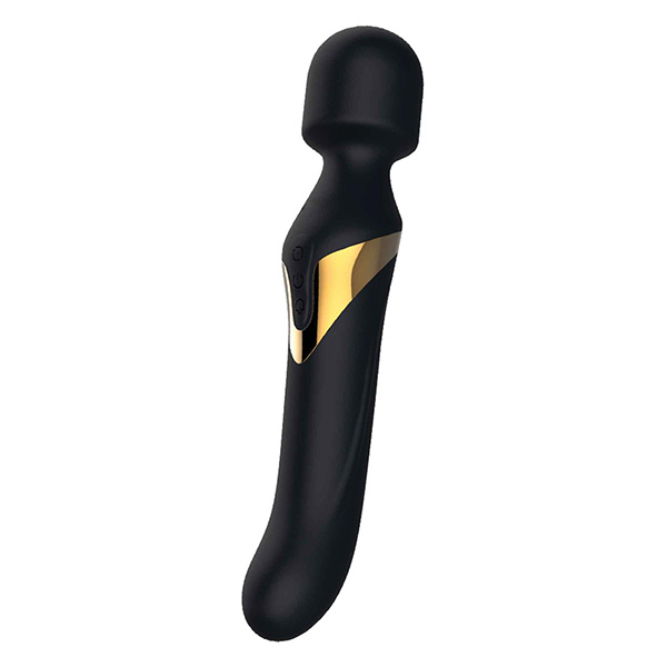 Dorcel Dual Orgasms Wand - Black-Gold - Image 4