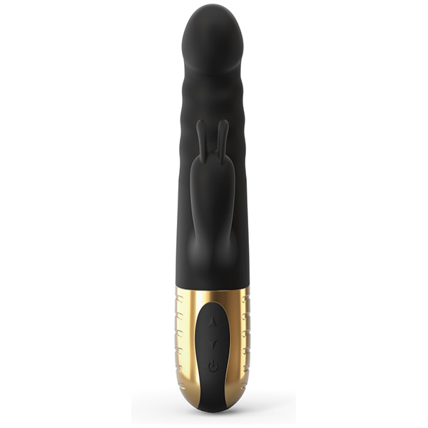 Dorcel G-Stormer Thrusting G Spot Rabbit - Black-Gold - Image 4