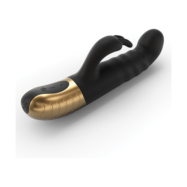 Dorcel G-Stormer Thrusting G Spot Rabbit - Black-Gold - Image 3