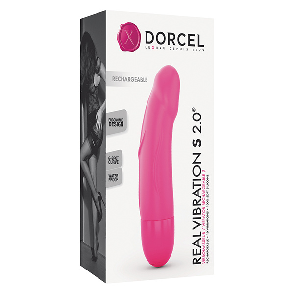 Dorcel Real Vibration S 6" Rechargeable Vibrator - Pink