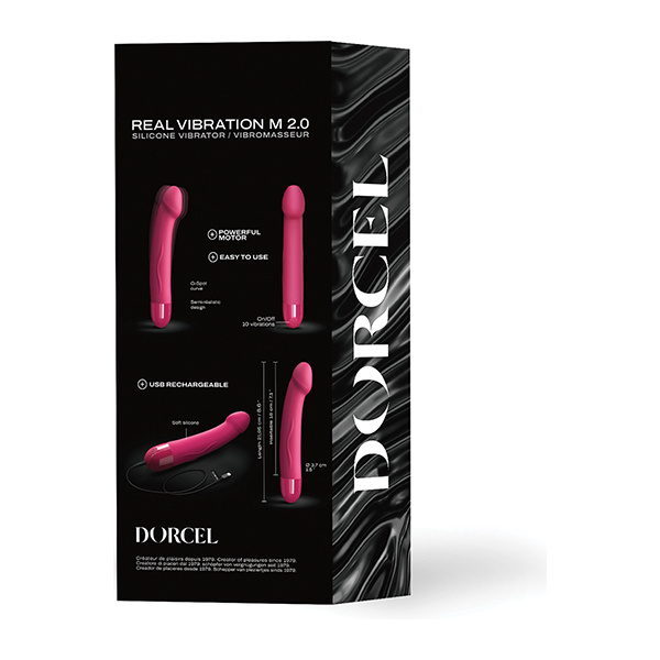 Dorcel Real Vibration M 8.6" Rechargeable - Pink - Image 5