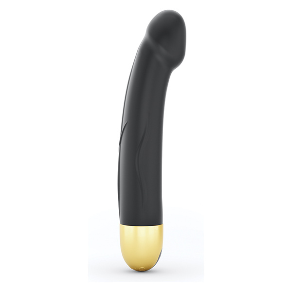 Dorcel Real Vibration M 8.6" Rechargeable Vibrator 2.0 - Black-Gold - Image 2