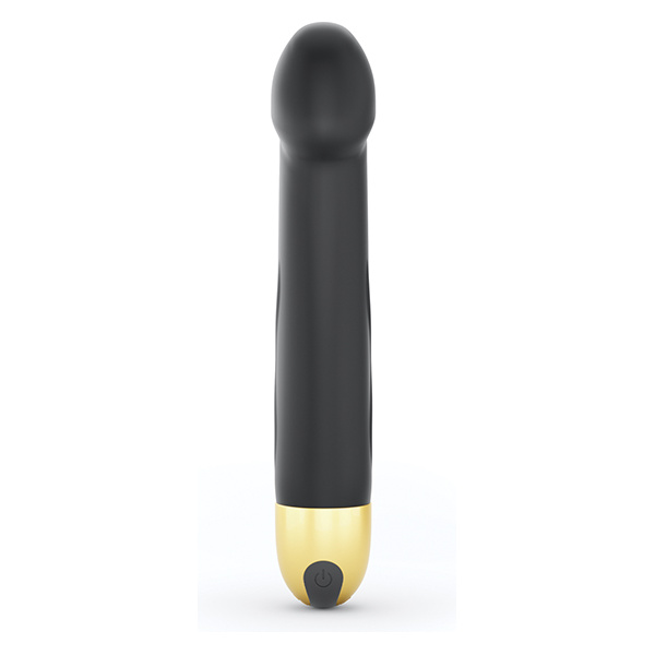 Dorcel Real Vibration M 8.6" Rechargeable Vibrator 2.0 - Black-Gold - Image 3