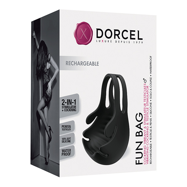 Dorcel Fun Bag Testicle Vibrator - Black