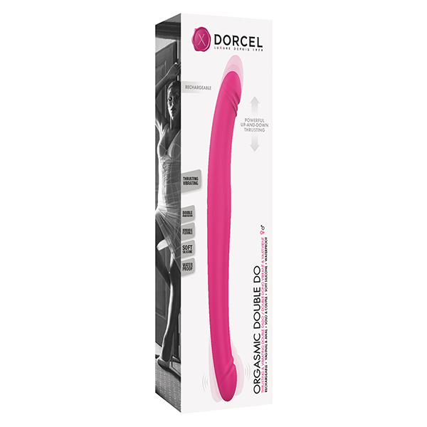 Dorcel Orgasmic Double Do 16.5" Thrusting Dong - Pink