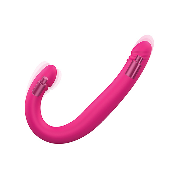 Dorcel Orgasmic Double Do 16.5" Thrusting Dong - Pink - Image 5